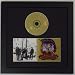 Cd Frame for Cd Disc and Double Booklet Frame Featuring a Black Mat Design and Solid Wood Black Frame