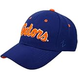 Zephyr Florida Gators Royal Blue Script Fitted Hat (7 1/4)