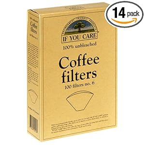 If You Care No. 6 Coffee Filters, 100-Count Boxes (Pack of 14) by If You Care