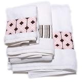 Bask Home Bath Set - Diamond Pink Blue by Bask Home