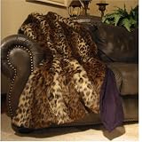 Ocelot Faux Fur Throw