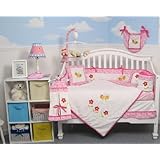 Boutique Butterflies Garden 10pcs Baby Crib Bedding Set