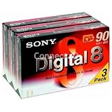 Sony Digital-8 Camcorder Tape Pack (3)