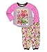 Shopkins Girls Top with Flannel Pants Pajamas (8, SPK Pink)
