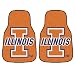 FANMATS 5448 University of Illinois Front Car Mat - 2 Piece