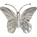 Butterfly Pendant with Chain Sterling Silver Jewelry 2 inches (spndt012)