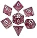Mini Polyhedral Dice Set - Ethereal Light Purple w/White (7)
