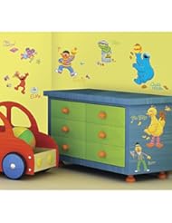 Home Improvement: RoomMates RMK1384SCS Sesame Street Peel & Stick Wall Decals - RoomMates