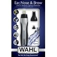 Wahl 5546-200 Ear, Nose and Brow 2-in-1 Deluxe Lighted Trimmer, Black/silver