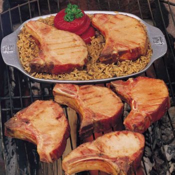 Smoked Pork Chops by Burgers