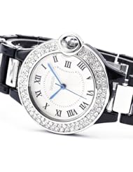 Best Womans Watch Fabulous Crystal Analog Plastic Bracelet Quartz Wrist Lady Women Watch