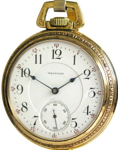 #C9E Waltham Antique Pocket Watch 18 Size 17J Ornate PS Bartlett Circa 1905