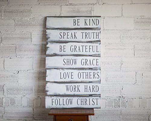 Reclaimed Family Rules Wood Sign | Christian Values sign | Family Values | Family Rules Wood Sign | Pallet Wood Sign