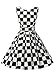 Dressystar Vintage 1950's Audrey Hepburn Style Rockabilly Swing Party Prom Dress