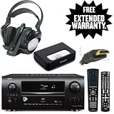 Denon AVR-4308CI Next Generation A/V Multi-Source/Zone w/ Network Streaming Receiver W/ A 1-Year Extended Warranty Service Plan & High Speed HDMI Cable (2 meters) W/ Sony MDR-RF960RK 900 MHz RF Wireless Headphones W/ Auto Tuning & Denon ASD-1RBK iPod Docking Station