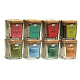 World Sea Salt Collection - Eight of the Best Gourmet Sea Salts in the World in Cork Top Glass Jars - Australia / Hawaii / France / Bali / Portugal / Cyprus / USA. A Chef's Must