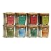 World Sea Salt Collection - Eight of the Best Gourmet Sea Salts in the World in Cork Top Glass Jars - Australia / Hawaii / France / Bali / Portugal / Cyprus / USA. A Chef's Must