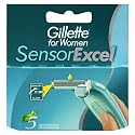 Gillette Sensor Excel For Women Refill Razor Blade Cartridges - 5  Pack