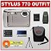 Olympus Stylus 770 SW 7.1 Megapixel Waterproof Digital Camera with 3x Optical Zoom + Olympus xD-Picture Card Reader/Writer + Spare Li-40B Battery + Digital Camera Case