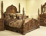 Aico Vizcaya Queen Poster Bed - 37010/020/030