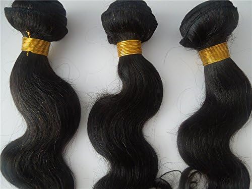 HairPR Hair 3 Bundles Hair Weft Virgin Hair 100% Human Indian Hair Weave 10 Inches-28 Inches Natural Color 300 Gram Body Wave
