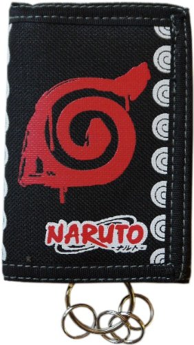 Naruto - Leaf Village Symbol - 3 Fold Canvas Wallet
