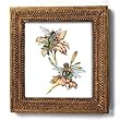 Day Lily Fairies - Gold Frame Magnet with pop-out easel (2-3/4" x 2-1/2")