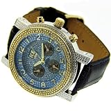 Luxury Two Tone Iced out hip hop bling watch mens new