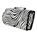 ZEBRA STRIP BLACK & WHITE TOILETRIES MAKE UP CASE