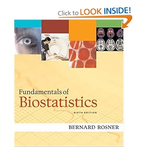 Click here to buy Fundamentals of Biostatistics (with CD-ROM) by Bernard Rosner.
