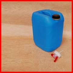 30 Liter Kanister blau mit Hahn, DIN 61