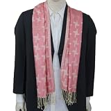 Handmade Mens Neck Scarf Silk Jacquard India 91 x 165 Cmsby Shalincraft