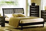Eastern King Size Bed - Contemporary Black Finish