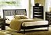 Eastern King Size Bed - Contemporary Black Finish
