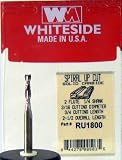 RU1800 SOLID CARBIDE 2 FLUTE UP-CUT STANDARD SPIRAL ROUTER BIT 3/16 DIA X 3/4