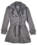 Beverly Hills Polo Club “Imperial” Belted Coat (Sizes 7 – 16) – dark gray, 10/12