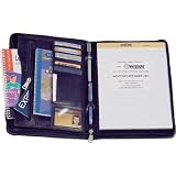 Winn International Cowhide Napa Leather zip-around letter-size Portfolio