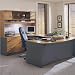Bush Furniture Corsa Series U-Shape Corner Wood Office Set with Hutch in Natural Cherry