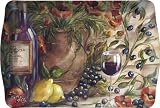 Merritt International Melamine Trays Tuscan Poppies, 17-Inch