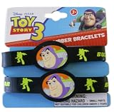Disney Toy Story Buzz Lightyear 2pc Rubber Bracelet Set-Buzz Lightyear Kids Bracelet Set