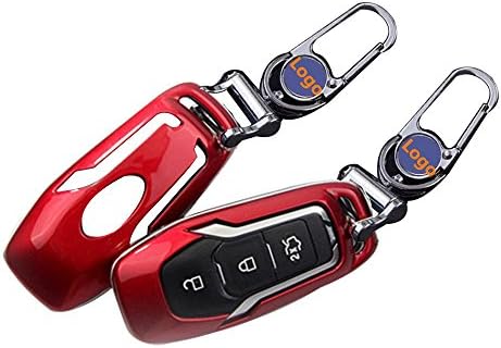 Chihiro Remote Key Cover Case Shell Fobs for Ford Fusion F150 Mustang (Red)