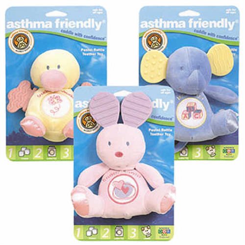 Childrens Toyshop  Toys : Asthma Friendly Teether Animal Yellow Duck AF47600A Rainbow Designs