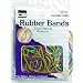 Charles Leonard Inc., Rubber Bands, 3/8 Ounce Bags, Assorted Sizes/Colors (56385)