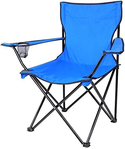 ANLENG Portable Folding Chair Blue Outdoor Camping Travel Seat Beach Picnic Lawn Stool