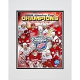 Photo File Detroit Red Wings 2008 Stanley Cup Champions Matted Composite Photo