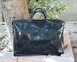 Black Calfskin Leather Carry-on Bag