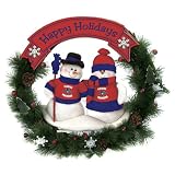 Florida Panthers Team Snowman Wreath