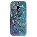 For HTC One (M8) , ivencase Peach Blossom Flower Ultra Slim Pattern Soft TPU Gel Texture Ultra Thin [Flexible] Bumper Protective Rear Skin Case Cover Perfect Fit for HTC One (M8) / HTC One (M8) CDMA + One 
