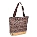 J Garden Gold Leopard Large Travel Tote Bag 16-inch