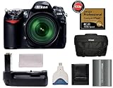 Nikon D200 10.2MP Digital SLR Camera + Nikon 18-200mm f/3.5-5.6 G ED-IF AF-S VR DX Zoom-Nikkor Lens + Lexar 4GB 133x Professional Series CompactFlash (CF) Card + High Speed USB 2.0 CompactFlash (CF) Card Reader + Nikon MB-D200 Battery Grip + Nikon EN-EL3e Rechargeable Li-ion Battery + Nikon SLR System Case + Memory Card Storage Wallet + Microfiber Cleaning Cloth
